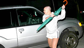 Brit Attacking Car
